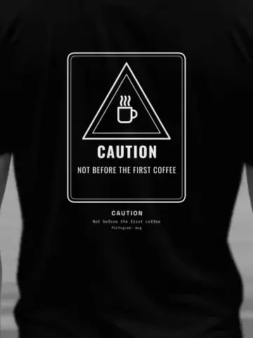 Your Sign, personalised, printed on the back of a black tee