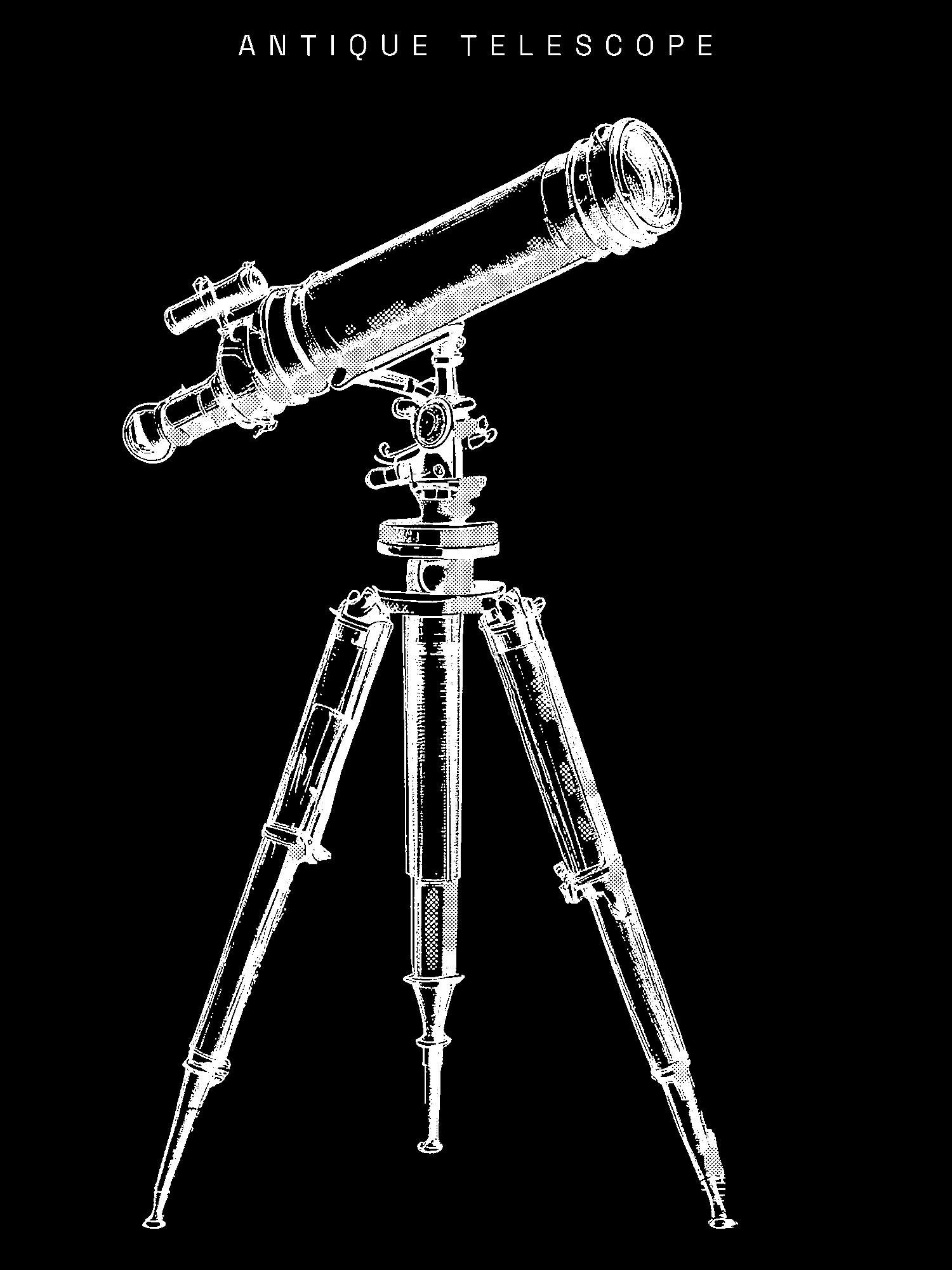 Antique Telescope print