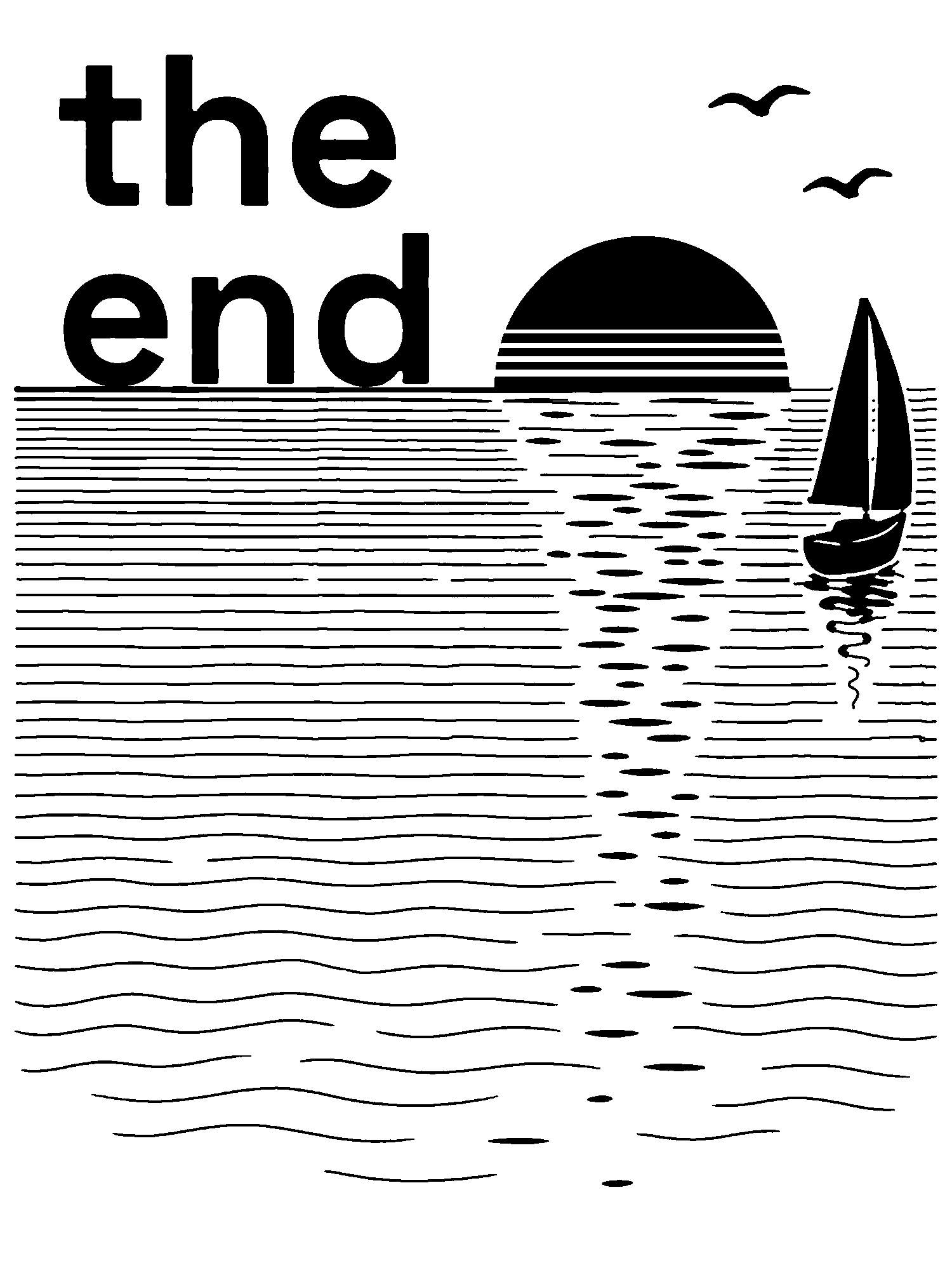 The End print