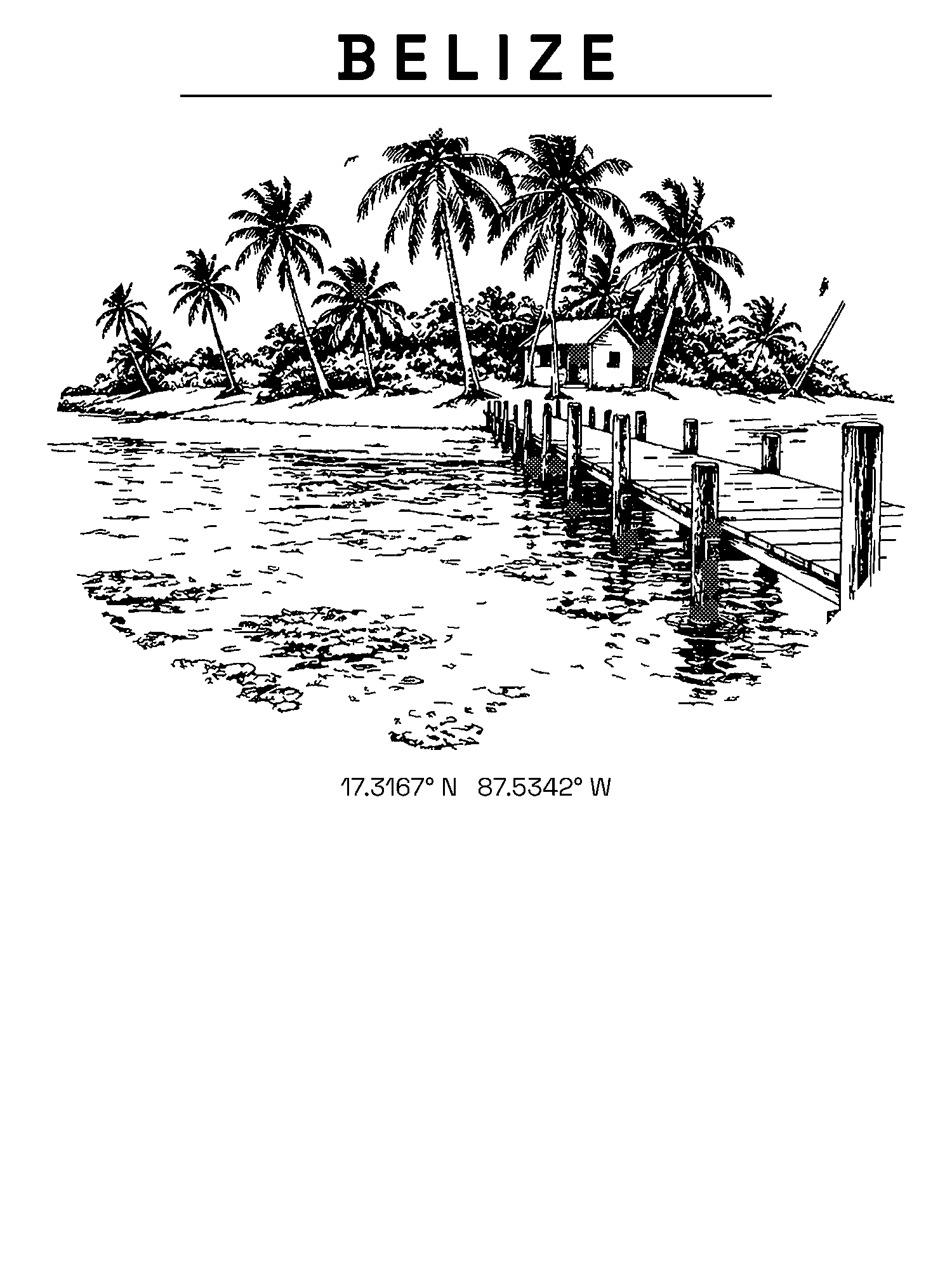 Belize print