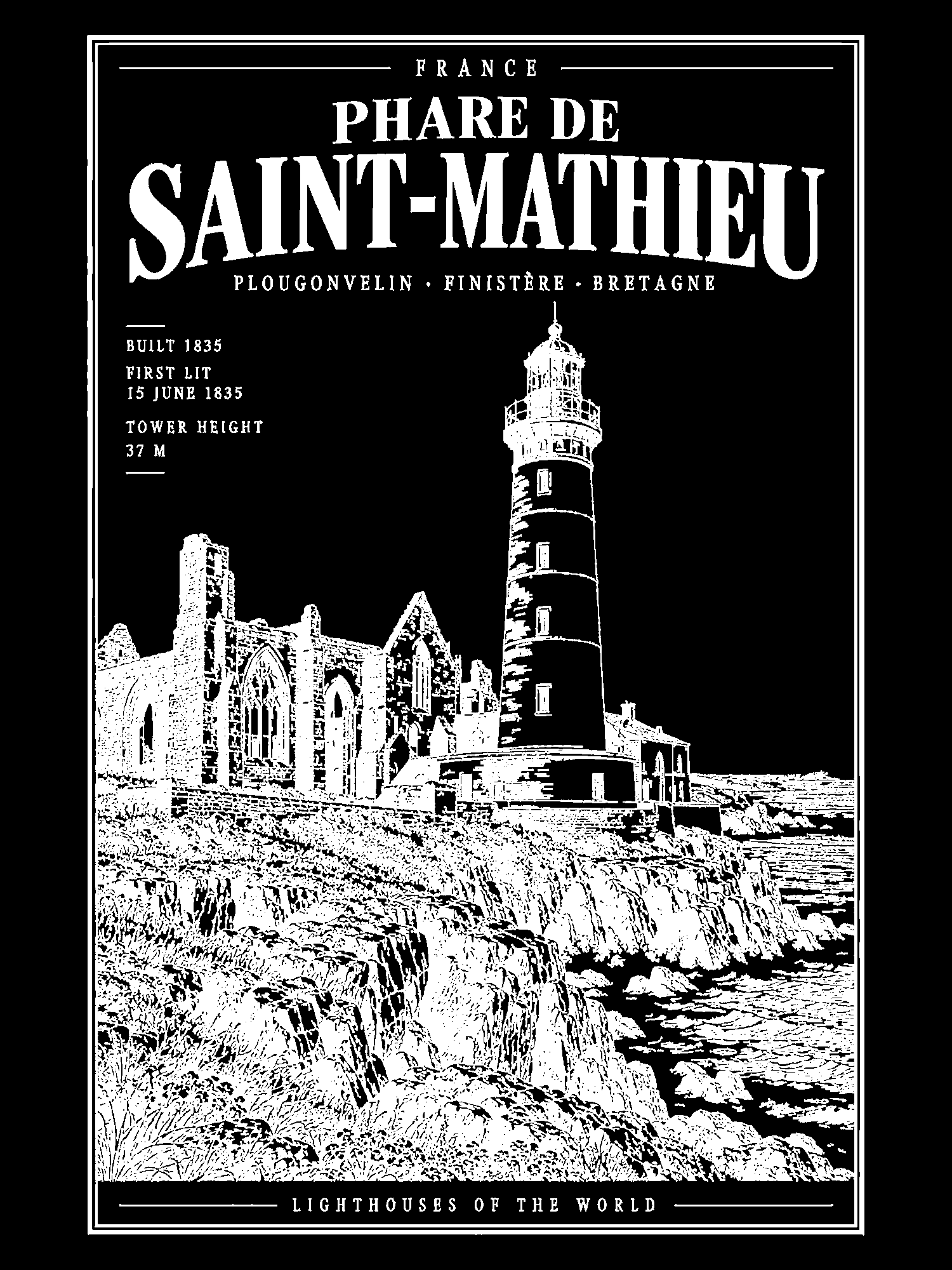 Phare de Saint-Mathieu print