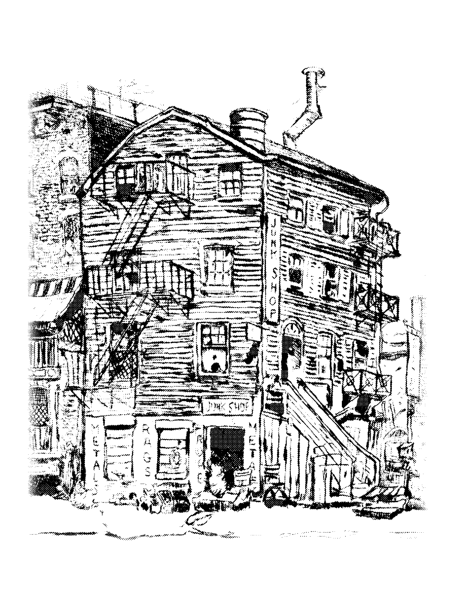 Old House on 29th St., East of 3rd Ave., N.Y. print