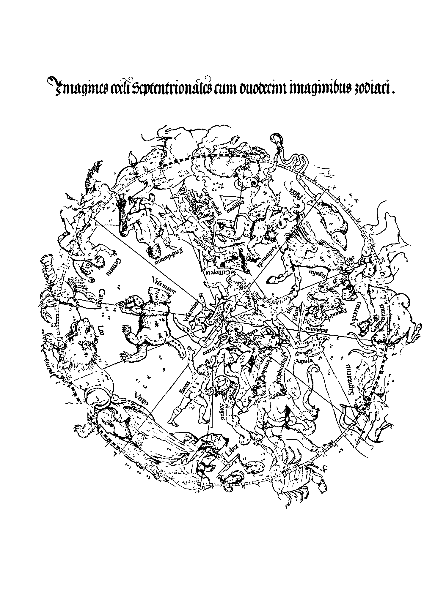 The Celestial Map- Northern Hemisphere print